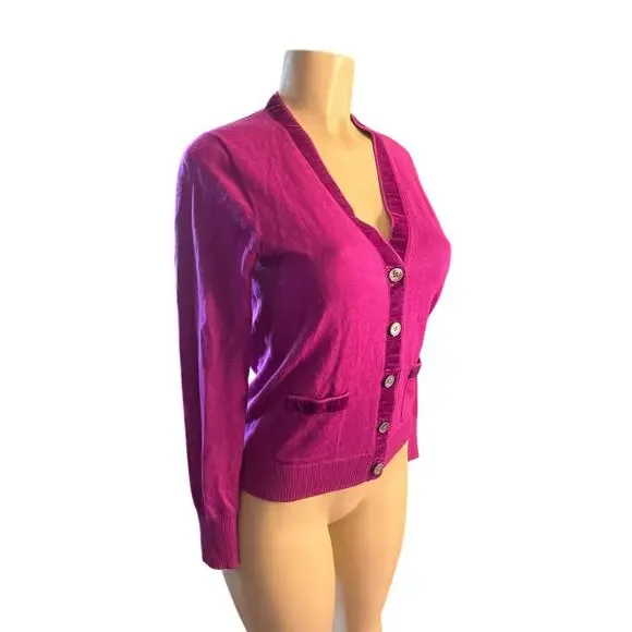 Crew Sweaters Xs Jcrew J Crew H2762 Plum Harlow Cardigan